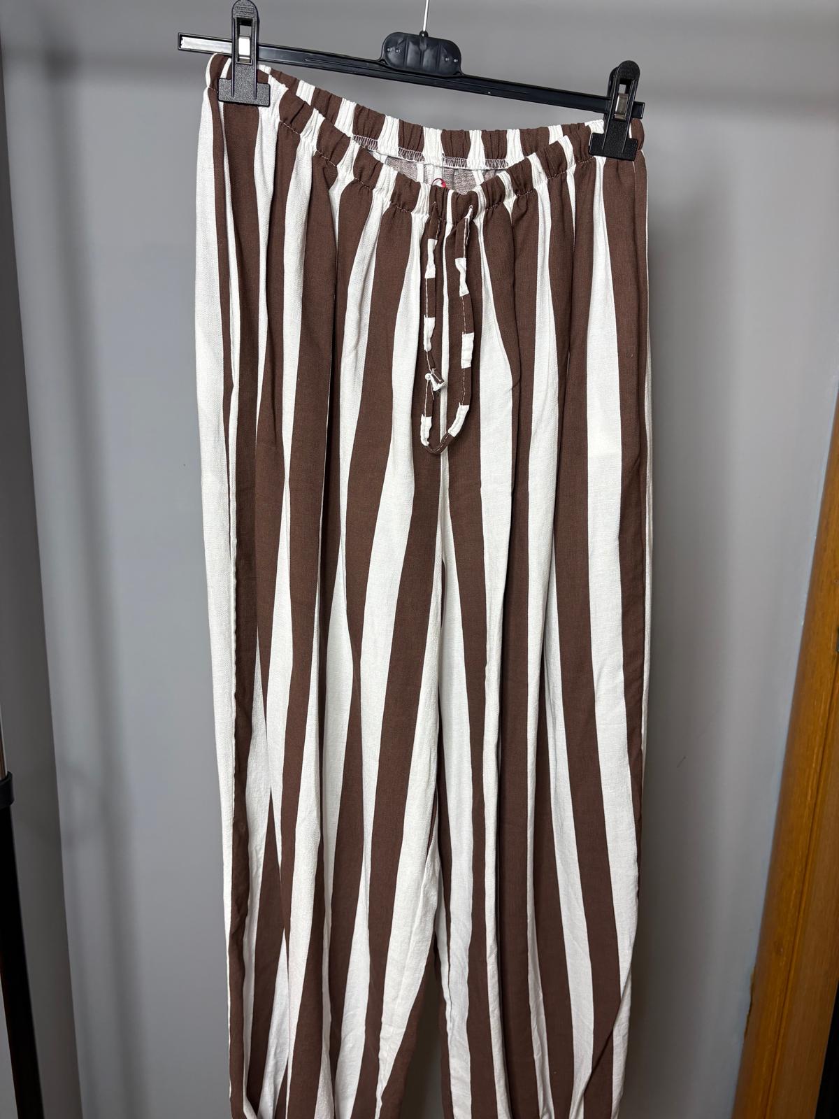 Pantalón Lino Rayas
