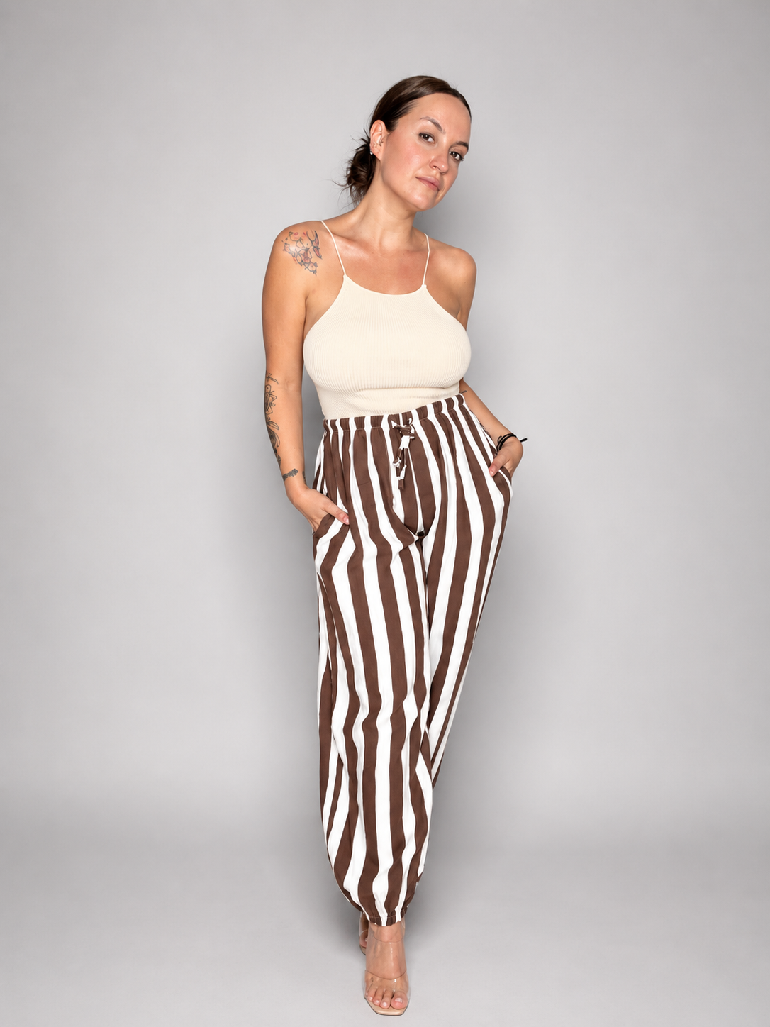 Pantalón Lino Rayas