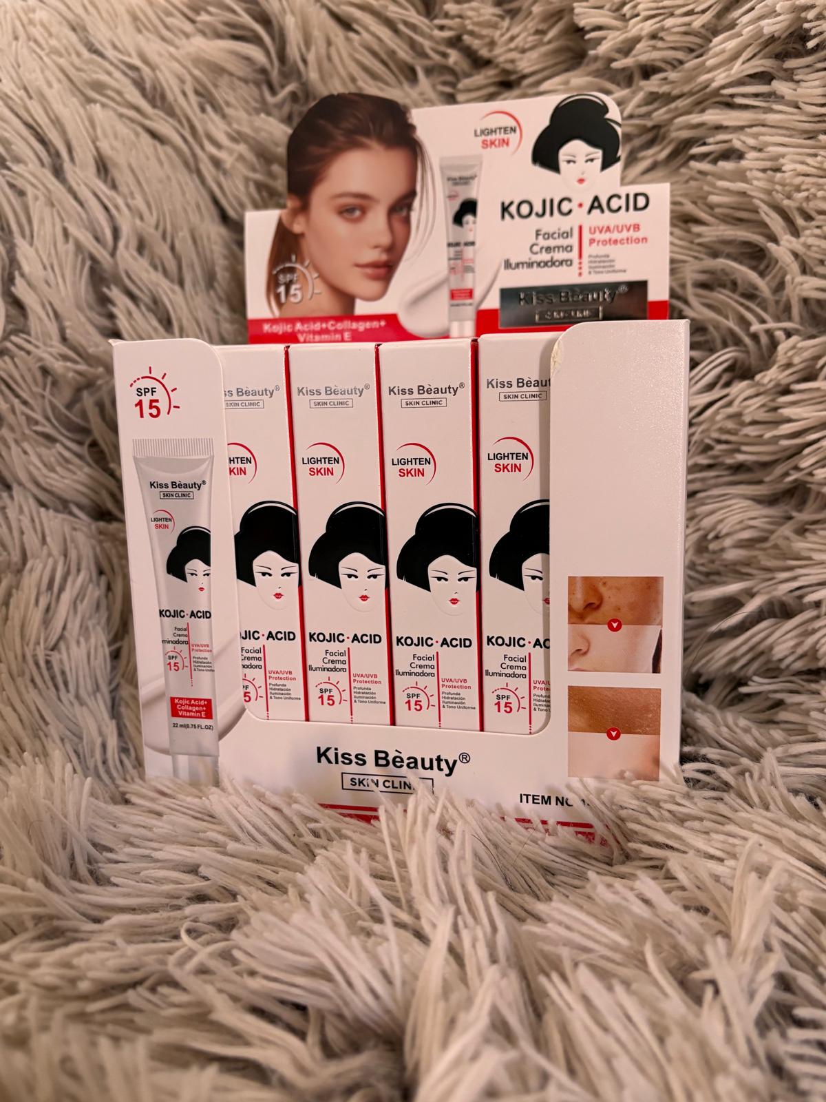 Crema Facial Iluminadora Coreana ÁCIDO KOJICO