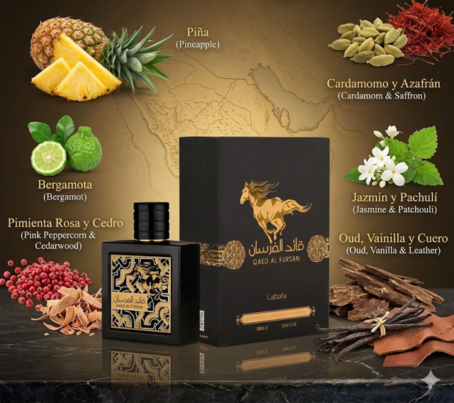 Perfume Qaed Al Fursan Black 100 ML